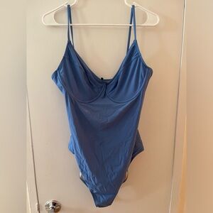 Jcrew blue underwire one piece